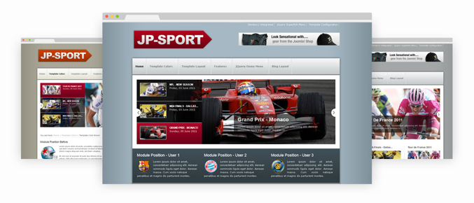 JoomlaPlates Sport - Download Joomla Template