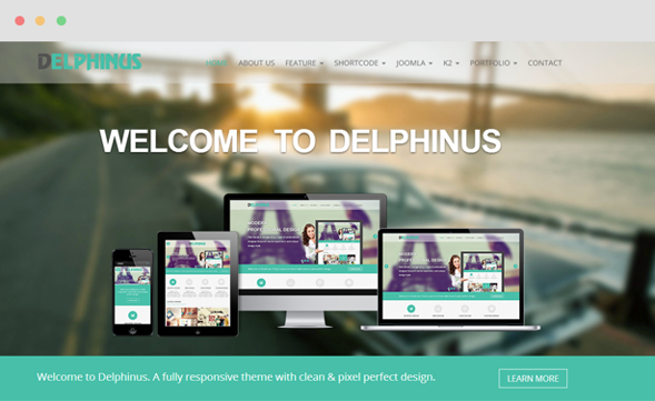 JoomlaUX Delphinus - Download Corporate Portfolio Joomla Template