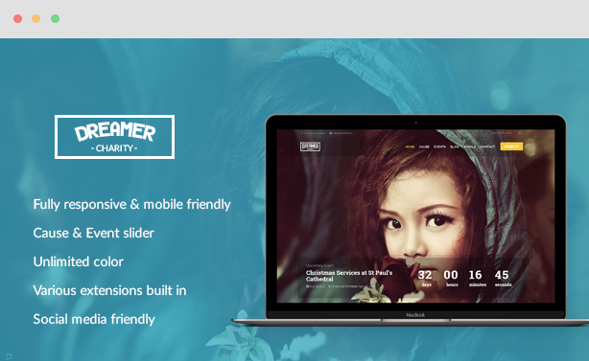 JoomlaUX Dreamer - Download Multipurpose Charity Joomla Template