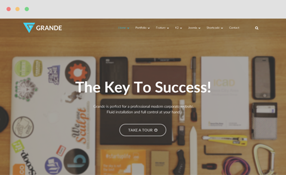 JoomlaUX Grande - Download Modern Portfolio Joomla Template