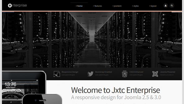 JoomlaXTC Enterprise - Download Corporate Business Joomla Template