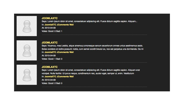 JoomlaXTC JComments Wall - Download Joomla Extension