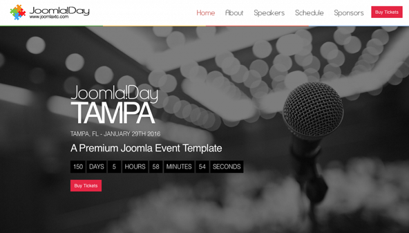 JoomlaXTC Joomla Day - Download Events Joomla Template
