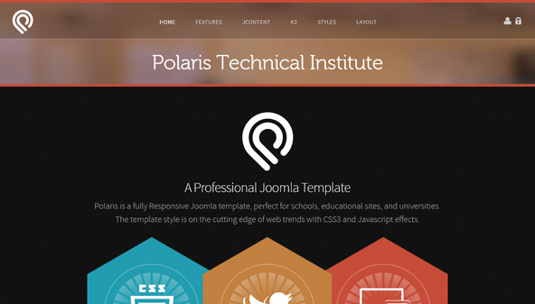 JoomlaXTC Polaris - Download Education Joomla Template