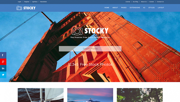 JoomlaXTC Stocky - Download Photography Joomla Template