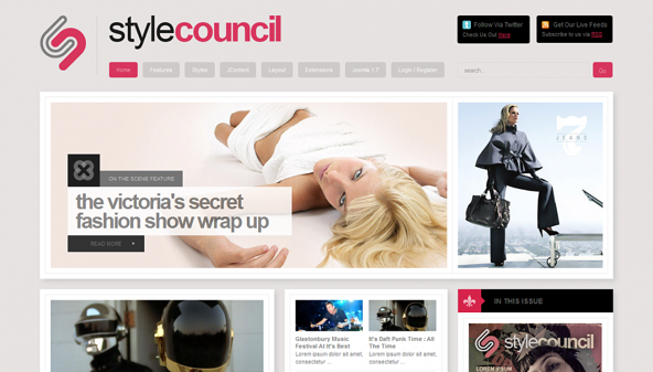 JoomlaXTC Style Council - Download Fashion Joomla Template