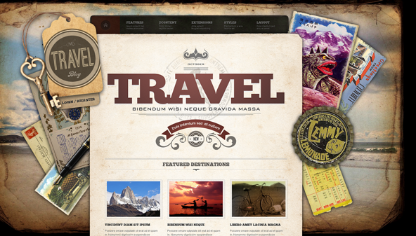 JoomlaXTC TravelBlog - Download Traveling Joomla Template