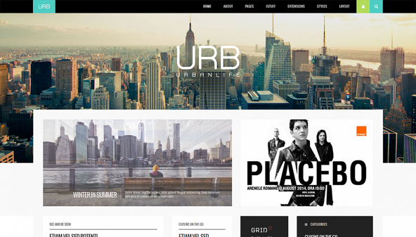 JoomlaXTC Urban Life - Download City Portal Joomla Template