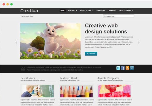 JS Creativa - Download Creative Joomla Template 