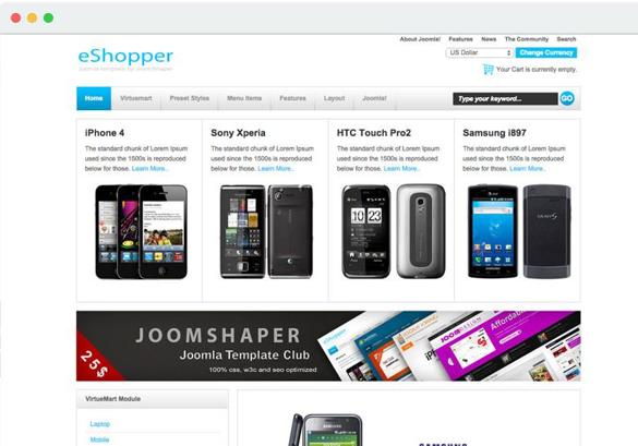 JS Eshopper - Download Joomla Ecommerce Solution 