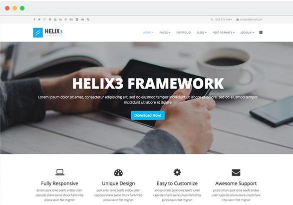 JS Helix3 - Download Best Template Framework for Joomla 