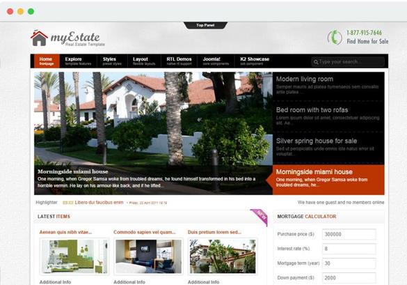 JS Myestate - Download Real Estate Joomla Template 