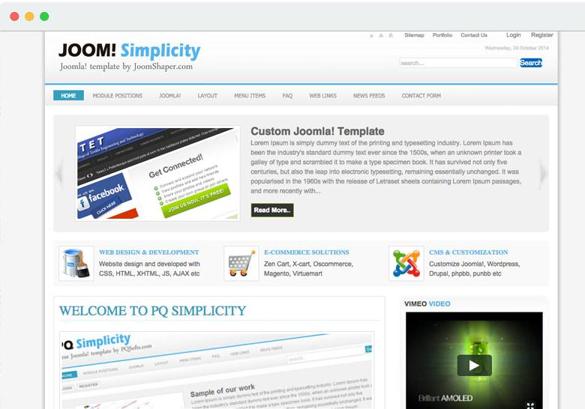 JS Simplicity - Download Clean Designed Joomla Template 