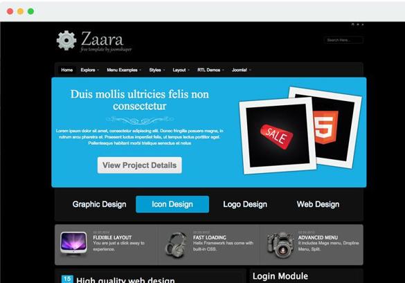 JS Zaara - Download Free Joomla Template 
