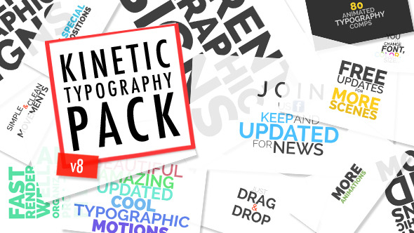 Kinetic Typographic Title Pack - Download Videohive 7224203
