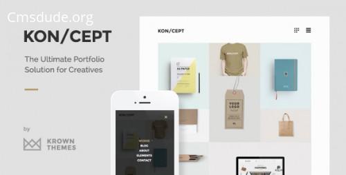KON/CEPT v1.6.2 – A Portfolio Theme for Creative People Download Free