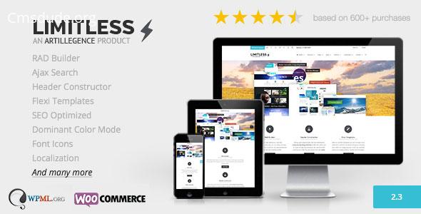 Limitless v2.3 – Multipurpose Drag n Drop WordPress Theme Download Free