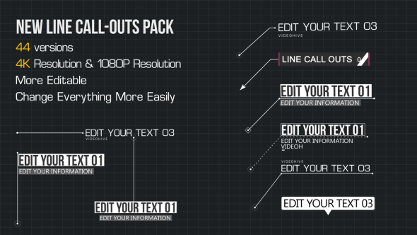 Line Call-Outs Pack - Download Videohive 16793780