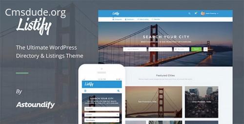 Listify v1.0.0.6 – Themeforest WordPress Directory Theme Download Free