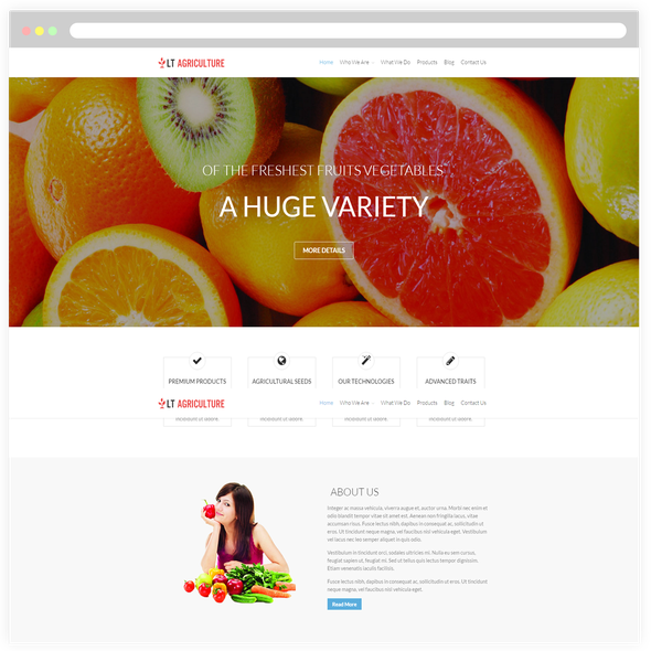 LT Agriculture Pro - Download Fruits WordPress theme