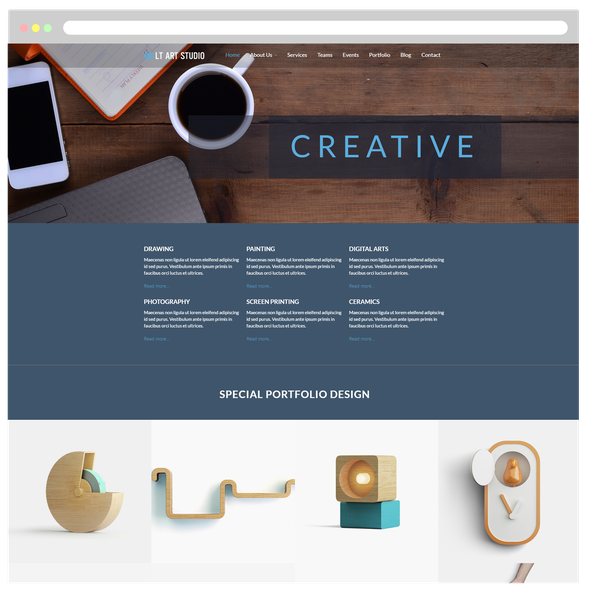 LT Art Studio Pro - Download Art Studio WordPress theme