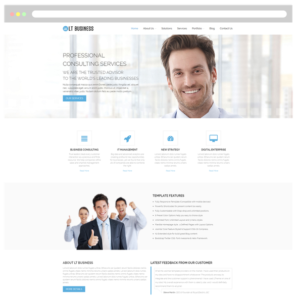 LT Business Pro - Download Business WordPress theme