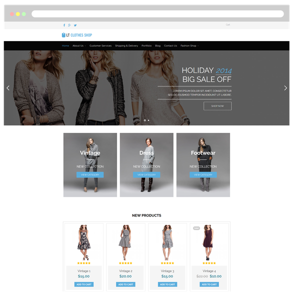LT Clothes Shop Pro - Download Clothes Shop WordPress theme