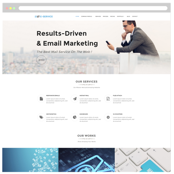 LT eService Pro - Download Online Service WordPress theme