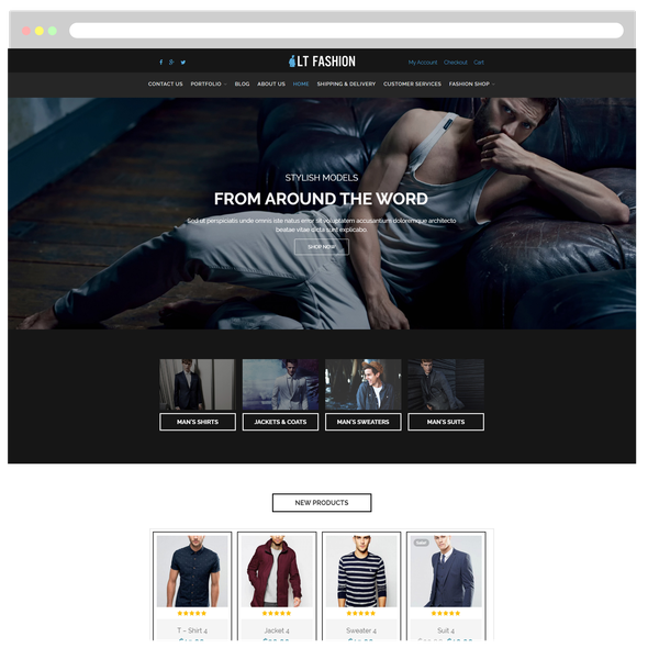 LT Fashion Pro - Download Clothes Shop WordPress theme