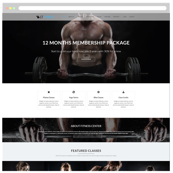 LT Fitness Pro - Download Gym WordPress theme