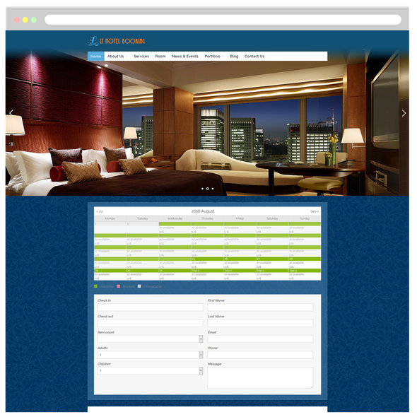 LT Hotel Booking Pro - Download Free Responsive Hotel Booking WordPress theme