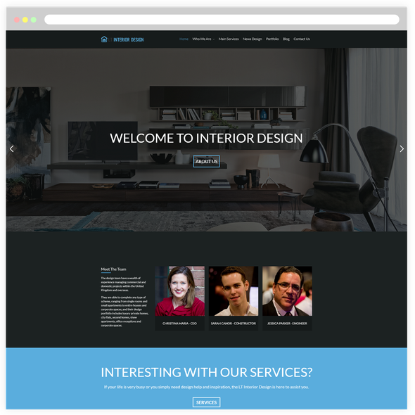 LT Interior Design Pro - Download Interior WordPress theme