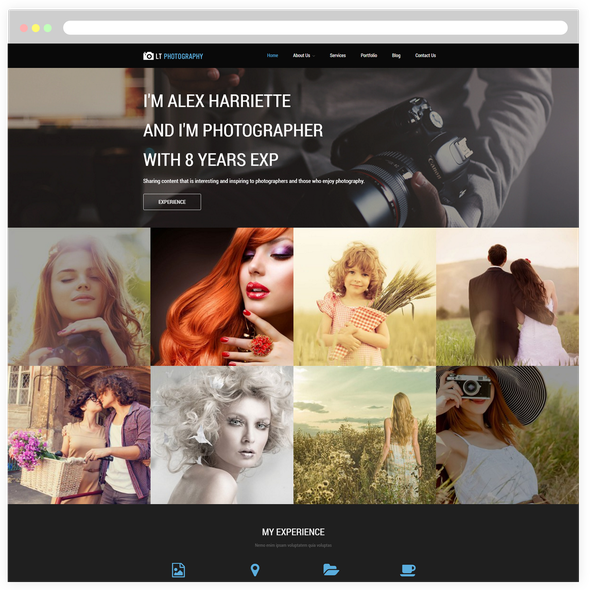 LT Photography Pro - Download Photography WordPress theme