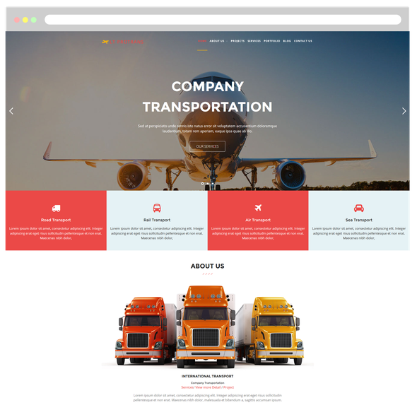 LT ProTrans Pro - Download Transport WordPress theme