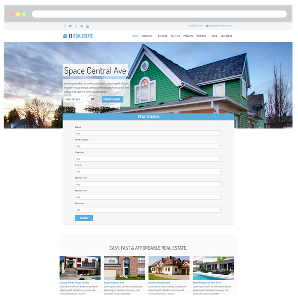 LT Real Estate Pro - Download Real Estate WordPress theme
