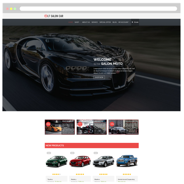LT Salon Car Pro - Download Free Responsive Salon Car WordPress theme