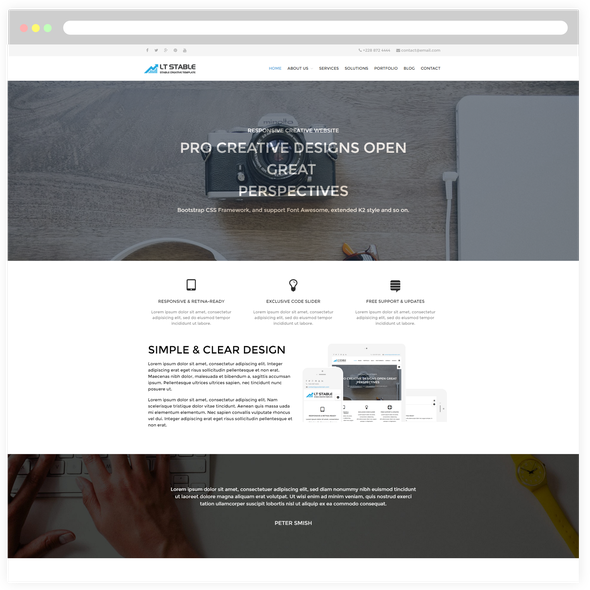 LT Stable Pro - Download Creative Stable WordPress theme
