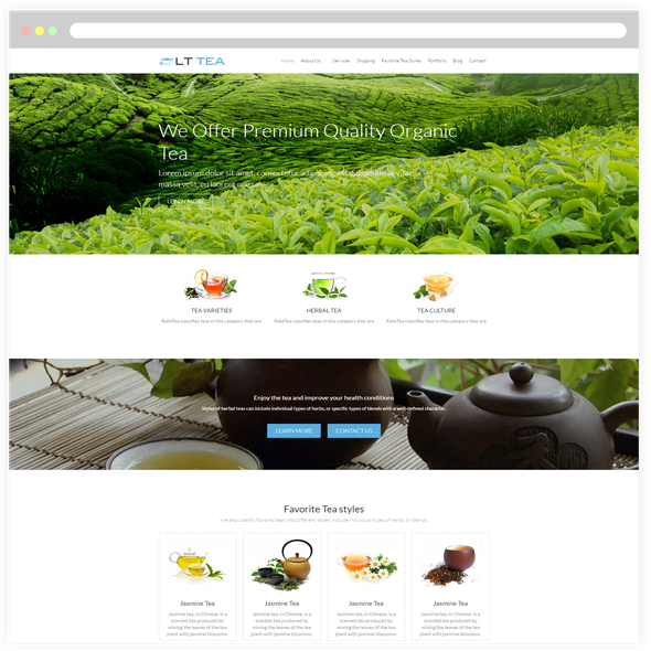 LT Tea Pro - Download Tea Business WordPress theme