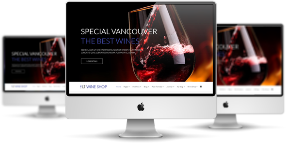 LT Wine Shop Pro - Download Wine Shop Joomla template
