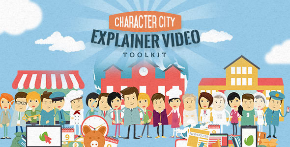 Mega Explainer toolkit  Character city - Download Videohive 13085392