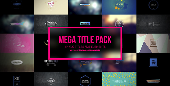 Mega Titles 4K Project - Download Videohive 17112586
