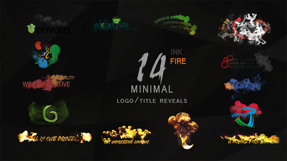 Minimal Inkandfire LogoTitle Reveals Package - Download Videohive 12131344