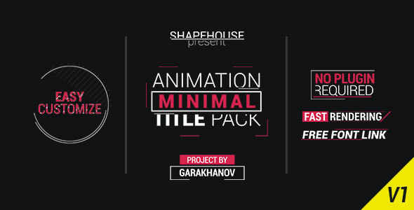 Minimal Title Pack - Download Videohive 14646324