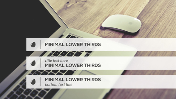 Minimalist Lower Thirds Template - Download Videohive 9798888