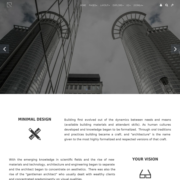 Minitek Blueprint - Download Business Joomla Template
