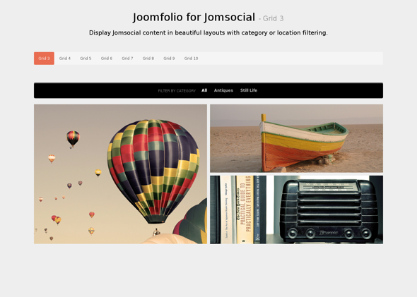 Minitek Joomfolio for Jomsocial - Download Joomla Extension