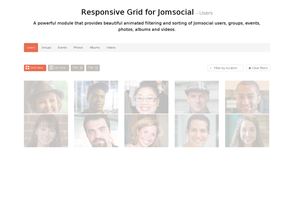 Minitek Responsive Grid for Jomsocial - Download Joomla Extension