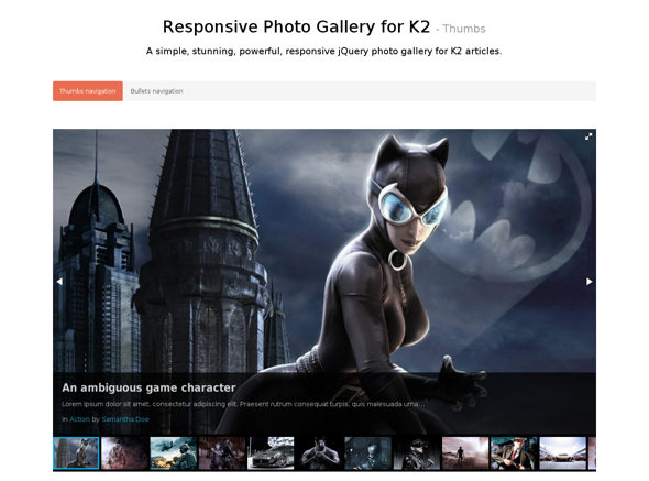 Minitek Responsive Photo Gallery for K2 - Download Joomla Extension