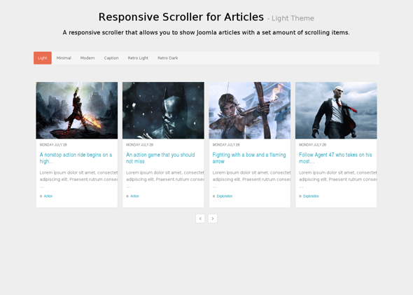 Minitek Responsive Scroller for Articles - Download Joomla Extension