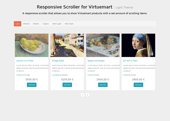 Minitek Responsive Scroller for Virtuemart - Download Joomla Extension